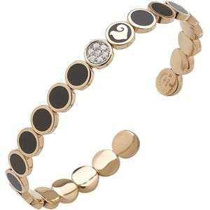 Chantecler, Gouden Paillet Armband - Materiaal: Goud - Titanium GR 1,40 Zwart, Dames, Maat:ONE Size