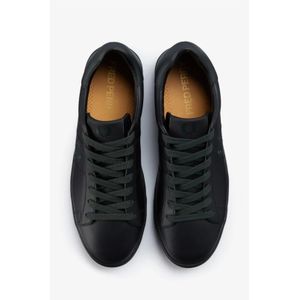 Fred Perry, Schoenen, Heren, Zwart, 40 EU, Leer, Spencer Leren Sneakers