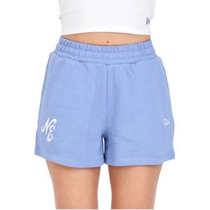 New Era, Korte broeken, Dames, Blauw, S, Katoen, Short Shorts