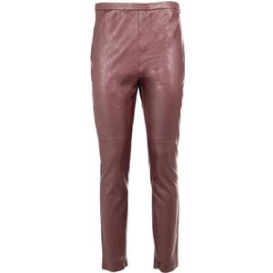 Pinko, Broeken, Dames, Rood, XS, Polyester, Elegante Skinny Rode Broek Outlet Prijs