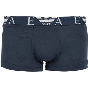 Emporio Armani, Ondergoed, Heren, Blauw, S, Katoen, 3-Pack Boxershorts met Elastische Tailleband