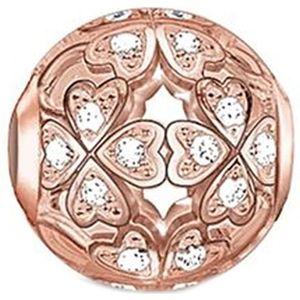 Thomas Sabo, Accessoires, Dames, Veelkleurig, ONE Size, Roségouden Klavertje Vier Kralenbedelhanger