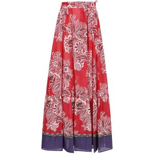 Etro, Maxi Skirts Rood, Dames, Maat:S