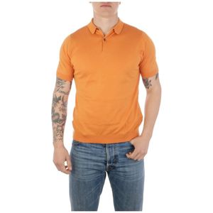 John Smedley, Polo Shirts Oranje, Heren, Maat:XL