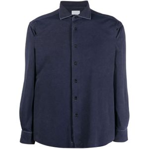 Xacus, Overhemden, Heren, Blauw, L, Spandex, Polyamide Shirt, Gemaakt in Italië