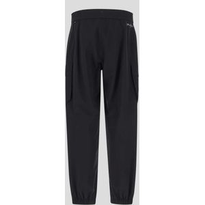 Moncler, Broeken, Heren, Zwart, M, Nylon, Nylon Cargo Broek