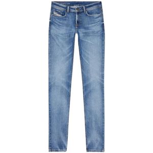 Diesel, Jeans, Heren, Blauw, W29, Katoen, Straight Jeans
