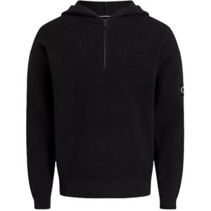 Calvin Klein, Sweatshirts & Hoodies, Heren, Zwart, M, Stijlvolle Maglia Shirt