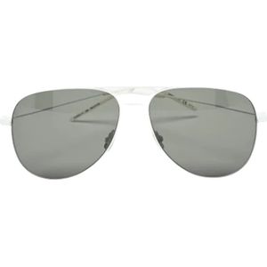 Yves Saint Laurent Vintage, Pre-owned, Dames, Wit, ONE Size, Pre-owned Metal sunglasses