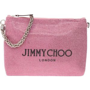 Jimmy Choo, ‘Callie’ schoudertas Roze, Dames, Maat:ONE Size