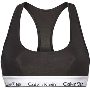 Calvin Klein, Stijlvolle Cross-Back Sportbeha Zwart, Dames, Maat:M