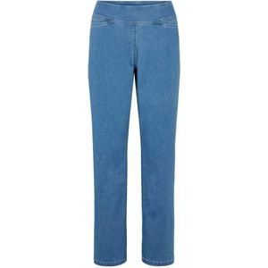 LauRie, Jeans, Dames, Blauw, 6Xl, Katoen, Cropped Jeans
