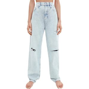 Calvin Klein, Jeans, Dames, Blauw, W26, Katoen, Lichtblauwe Loose-fit Jeans voor Dames
