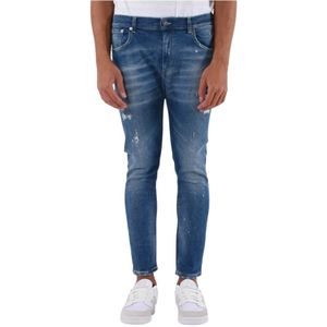 Dondup, Jeans, Heren, Blauw, W36, Katoen, Alex 5 Zak Jeans