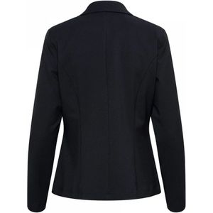 &Co Woman, Jassen, Dames, Blauw, XS, Wol, Blazer met ruitpatroon