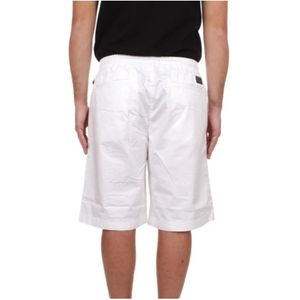 Replay, Korte broeken, Heren, Wit, W31, Katoen, Slim Fit Bermuda Shorts