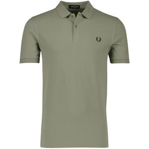 Fred Perry, Tops, Heren, Groen, S, Katoen, Groene poloshirt korte mouw