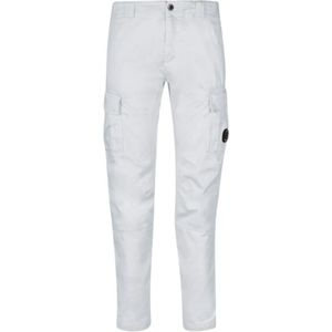 C.p. Company, Broeken, Heren, Wit, L, Katoen, Slim-Fit Cargo Broek