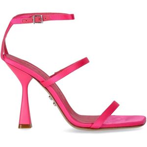 Sergio Levantesi, Schoenen, Dames, Roze, 38 EU, Satijn, High Heel Sandalen