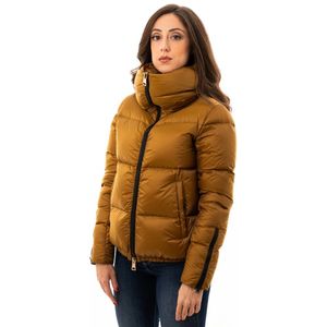 Herno, Jassen, Dames, Geel, S, Polyester, Korte Ultralight Puffer Jas