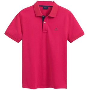 Gant, Tops, Heren, Roze, S, Klassieke Polo Shirt