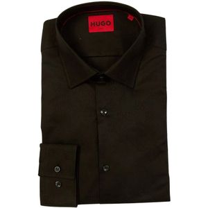 Hugo Boss, Overhemden, Heren, Zwart, 2Xl, Zwarte Overhemden voor Mannen