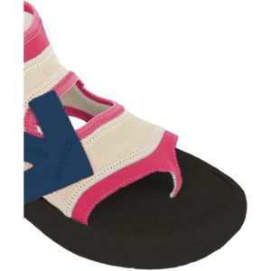 Off White, Schoenen, Dames, Veelkleurig, 38 EU, Suède, Fuchsia Neopreen Suède Sandalen