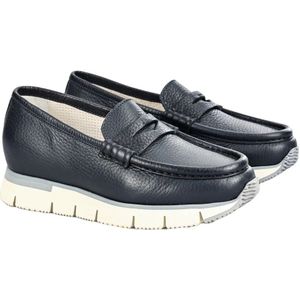 Santoni, Schoenen, Dames, Blauw, 38 EU, Leer, Italiaanse Leren Decolletes Schoenen