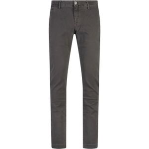 Jacob Cohën, Broeken, Heren, Grijs, W35, Katoen, Slim Fit Grijze Broek