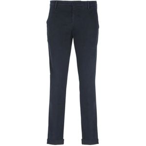 Dondup, Broeken, Heren, Blauw, W29, Katoen, Stijlvolle Slim-Fit Blauwe Broek