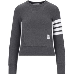 Thom Browne, Sweatshirts & Hoodies, Dames, Grijs, S, Grijze Sweaters voor Heren