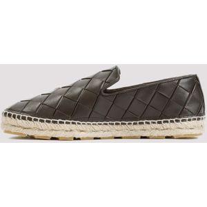 Bottega Veneta, Schoenen, Dames, Groen, 38 EU, Leer, Jack Espadrilles in Fondant Kleur