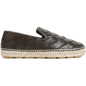 Bottega Veneta, Schoenen, Dames, Groen, 38 EU, Leer, Jack Espadrilles in Fondant Kleur