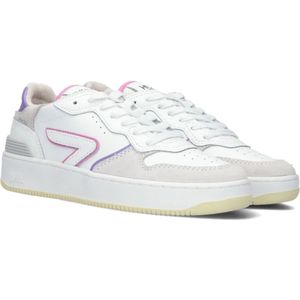 Hub, Schoenen, Dames, Veelkleurig, 37 EU, Leer, Smash Lage Sneakers