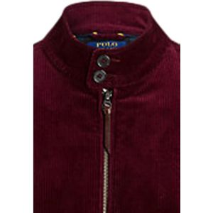 Ralph Lauren, Jassen, Heren, Rood, 3Xl, Katoen, Bordeaux Gestreepte Winterjas