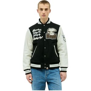 A Bathing Ape, Jassen, Heren, Veelkleurig, M, Wol, Logo Wool-Blend Varsity Jacket