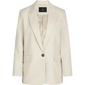 Bruuns Bazaar, Jassen, Dames, Beige, XL, Polyester, Klassiek Women Blazer Kit