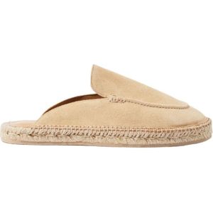 Scarosso, Schoenen, Heren, Beige, 41 EU, Suède, Beige Suede Espadrilles