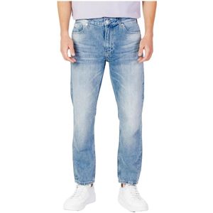 Calvin Klein Jeans, Jeans, Heren, Blauw, W33, Katoen, Slim-fit Jeans