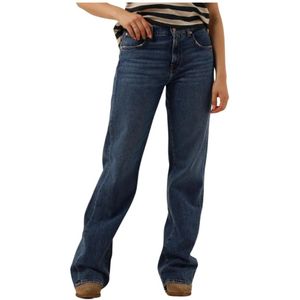 7 For All Mankind, Jeans, Dames, Blauw, W25, Blauwe Wijde Pijp Jeans Tess Trouser