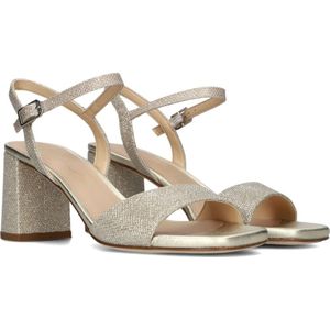 Unisa, Schoenen, Dames, Geel, 37 EU, Leer, Gouden glitter sandalen voor dames