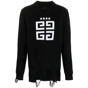 Givenchy, Sweatshirts & Hoodies, Heren, Zwart, S, Katoen, Zwarte Sweaters