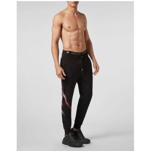 Philipp Plein, Broeken, Heren, Zwart, XL, Katoen, Joggingbroek