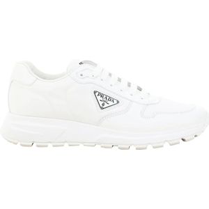 Prada, Witte Sneakers voor Heren Wit, Heren, Maat:44 EU