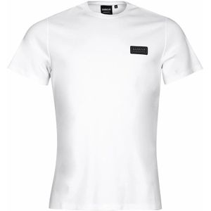 Barbour, Tops, Heren, Wit, L, Katoen, Witte Break T-Shirt van Barbour International