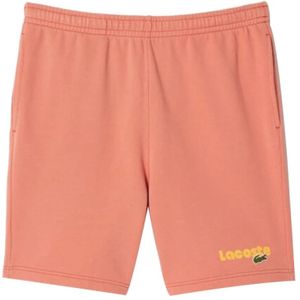 Lacoste, Korte broeken, Heren, Roze, M, Roze Bermuda Shorts