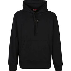 Diesel, Sweatshirts & Hoodies, Heren, Zwart, XL, Zwarte S-Macs Sweater