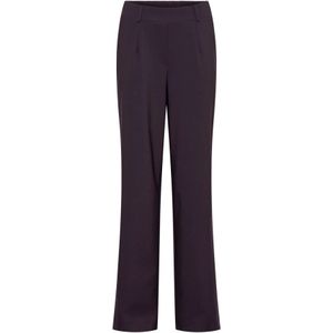 &Co Woman, Broeken, Dames, Paars, XL, Polyester, Penelope Bordeaux Flare Travel Broek