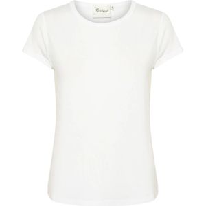 My Essential Wardrobe, Tops, Dames, Wit, XS, Modal Tee Top in Bright White