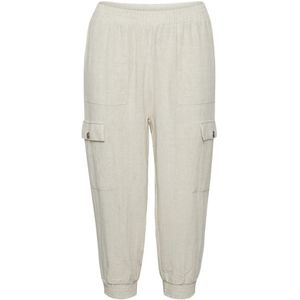 Kaffe, Broeken, Dames, Beige, XL, Capri -broek Kalina